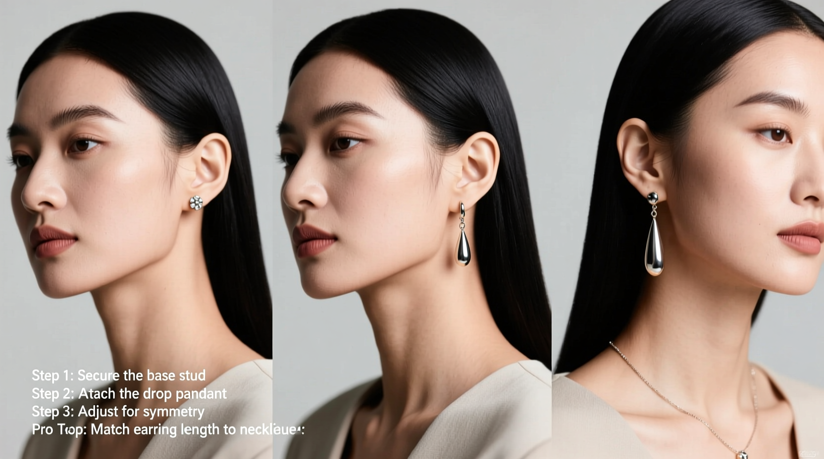 effortless elegance a step by step guide to styling two way earrings for every occasion