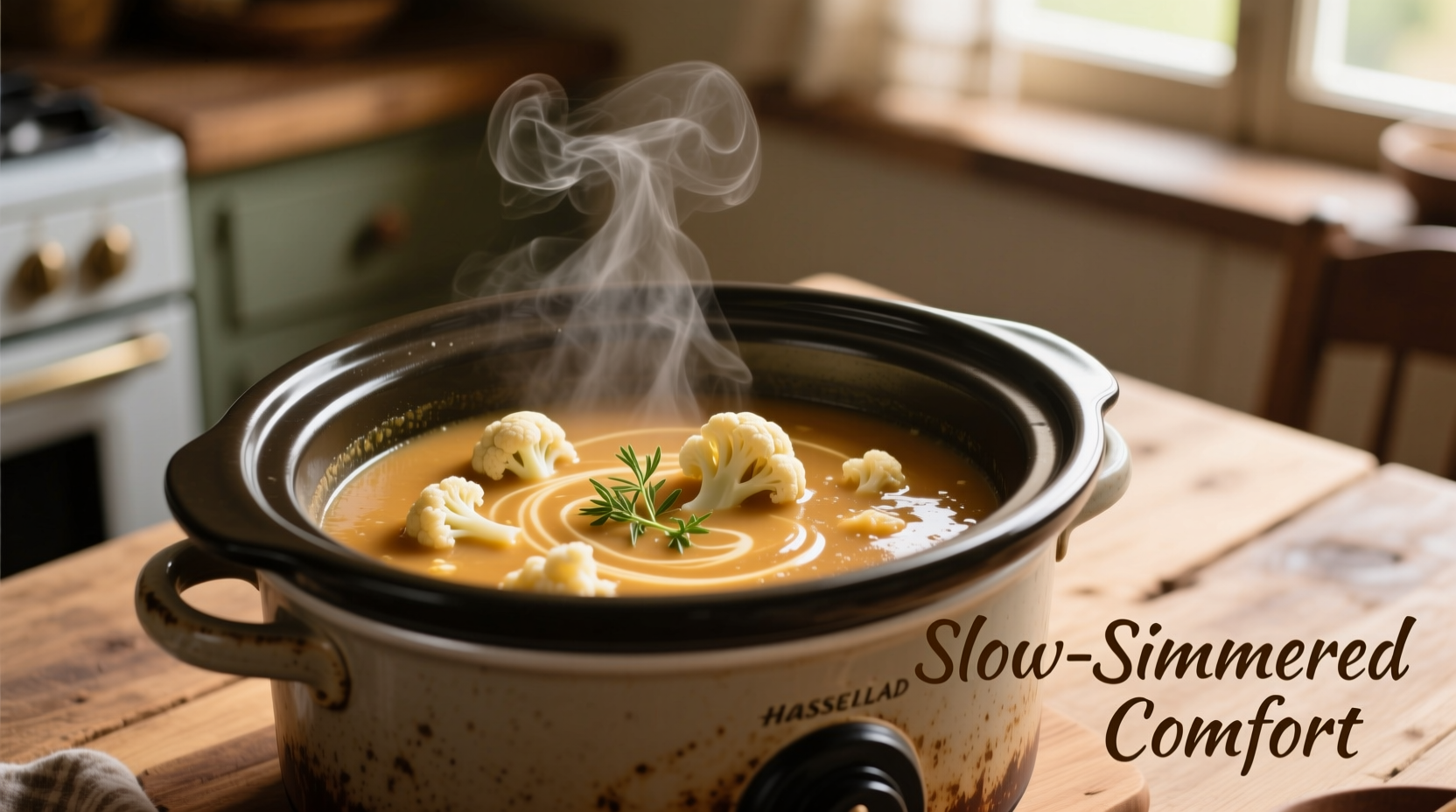 Perfect Crock Pot Cauliflower Soup Recipe in 6 Steps