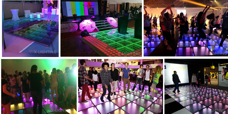 good quality Led dj dance floor price in india with wide view 3D charming dj lights