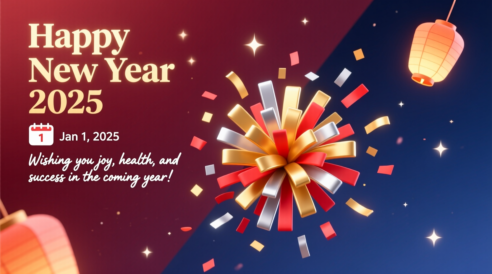 how to wish you a happy new year email