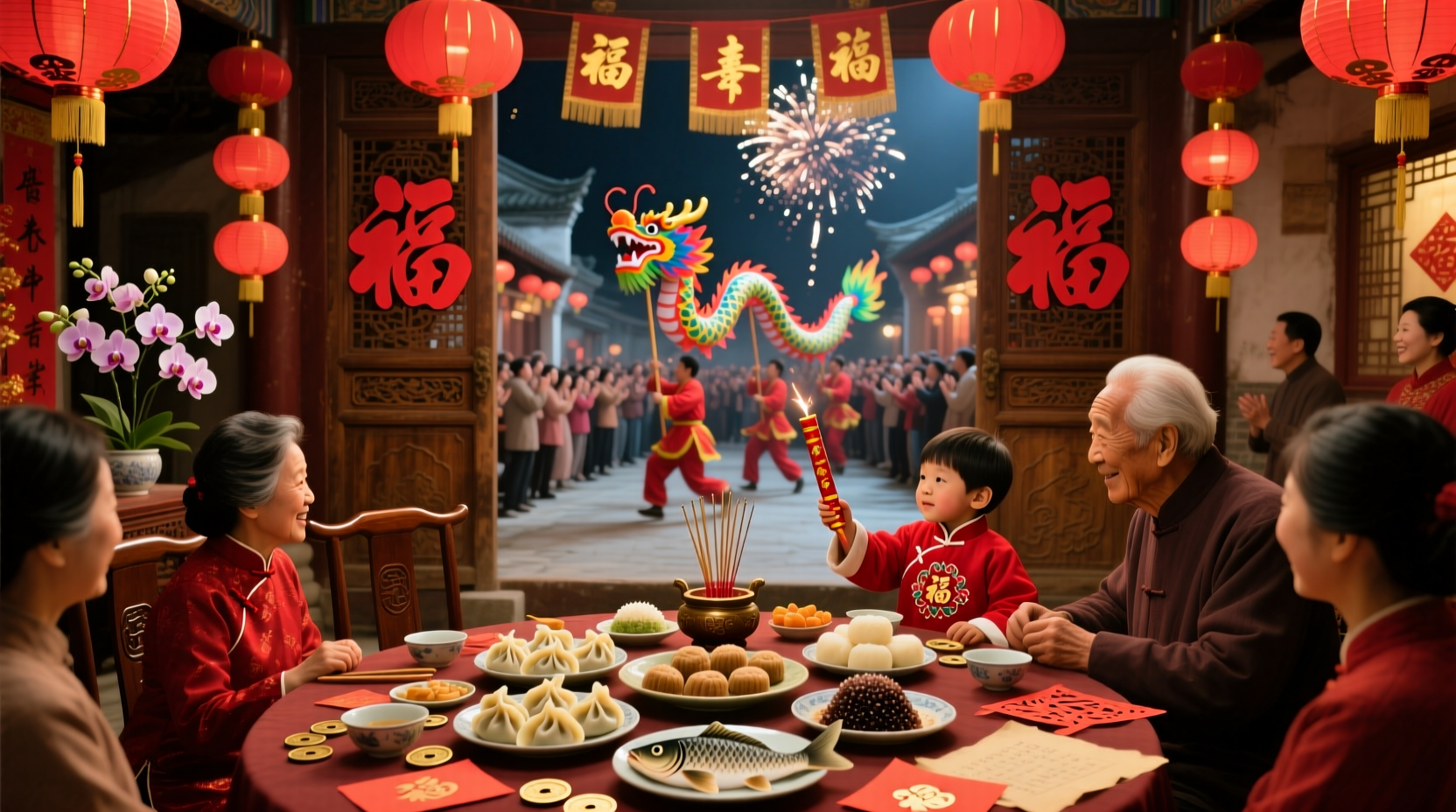 how did the chinese celebrate new year