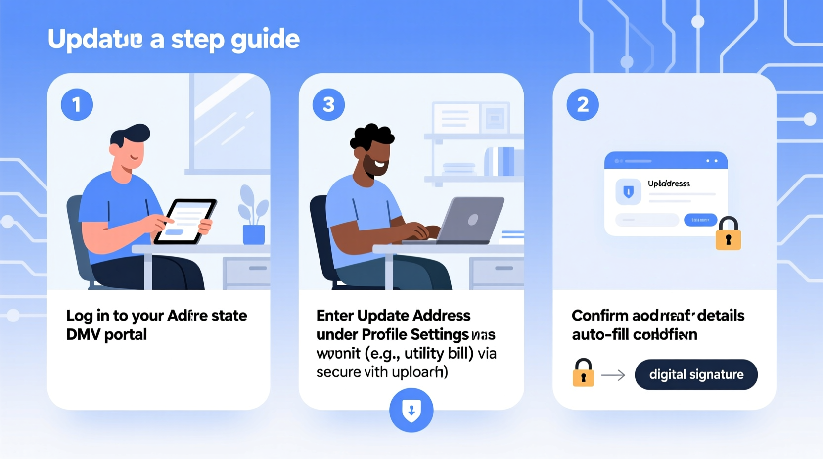step by step guide to changing your drivers license address online easily and securely