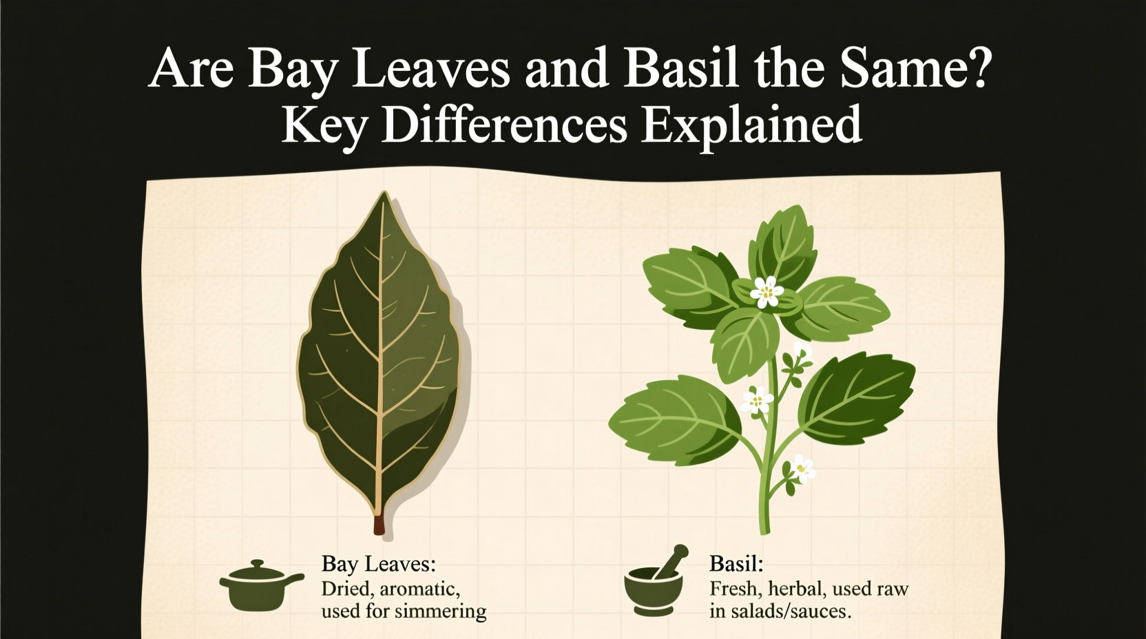 are bay leaves and basil the same