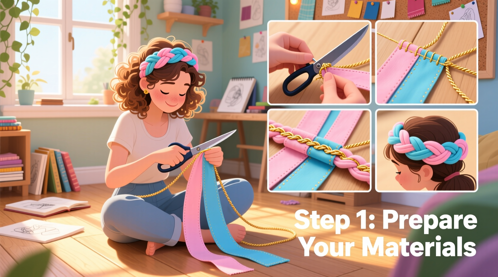 craft your own double layer braided headband at home a step by step creative guide