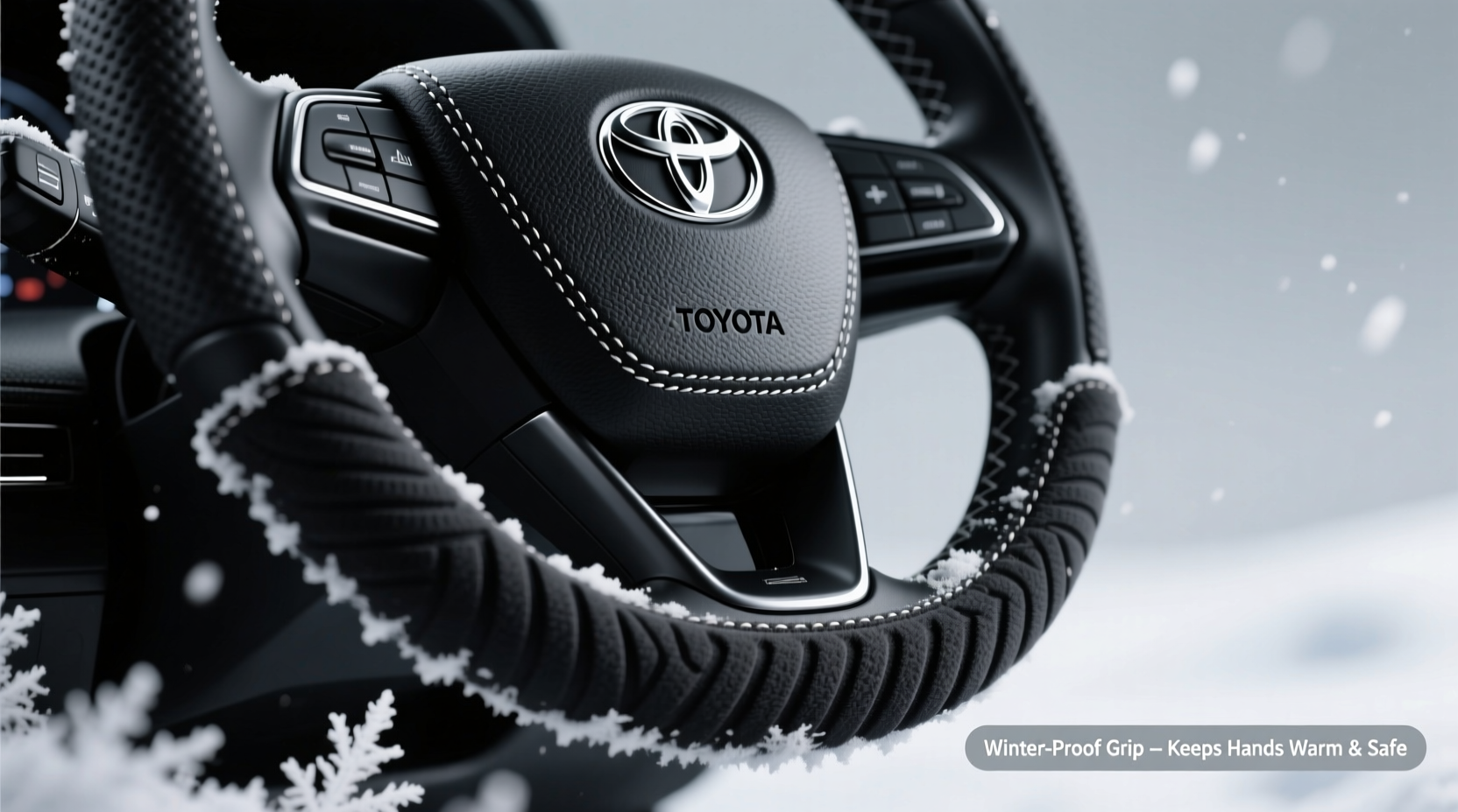 winter toyota steering cover grip