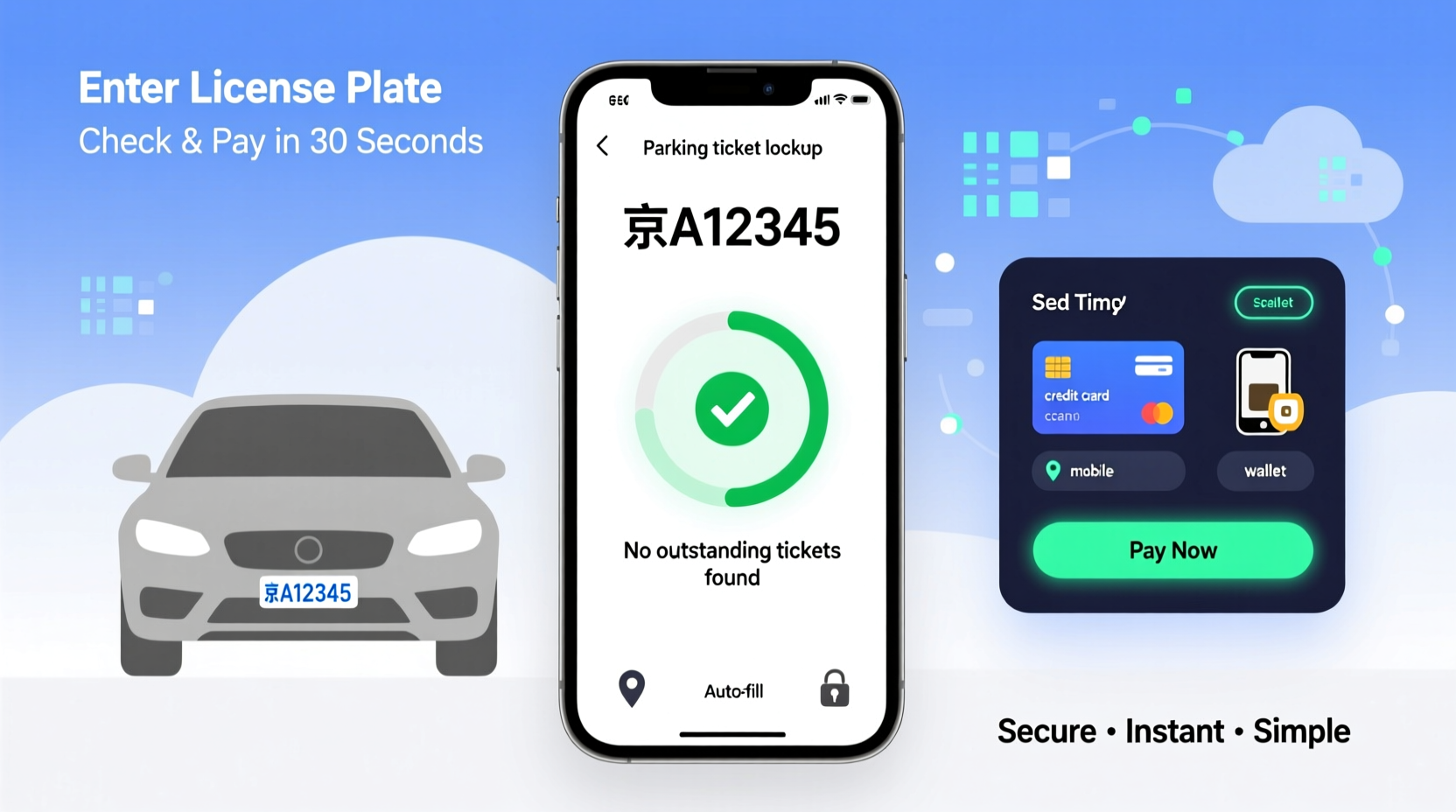 how to easily find and pay parking tickets using your license plate
