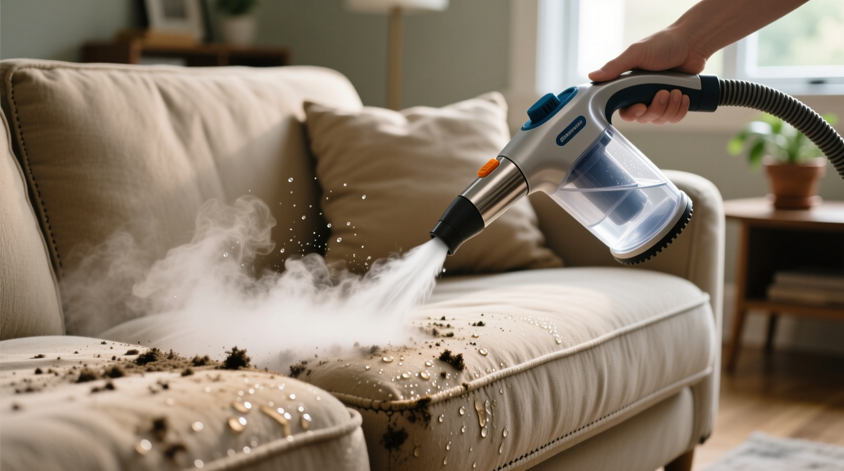 how to steam clean a couch