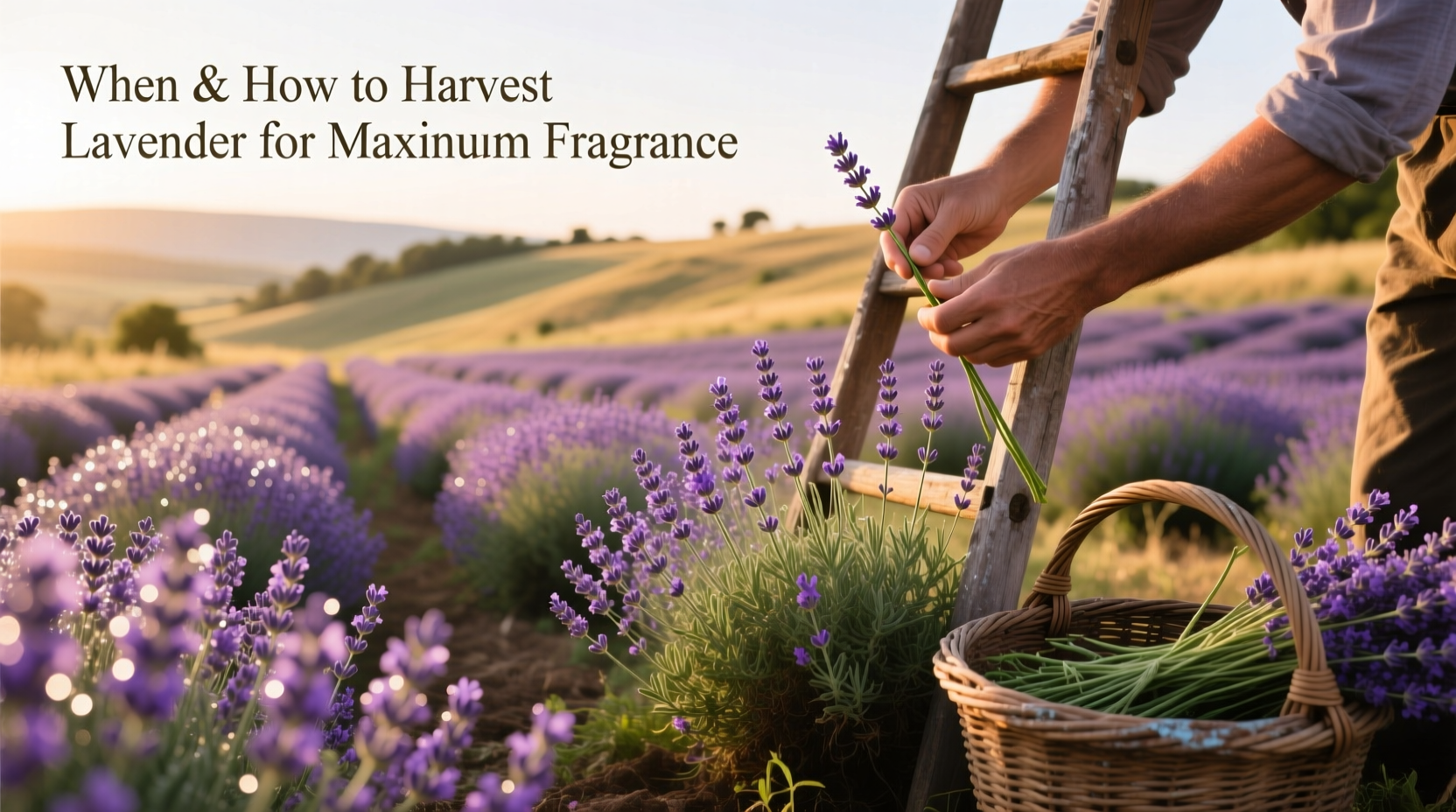 how and when to harvest lavender