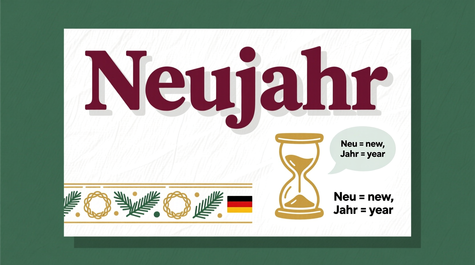 how do you say new year in german