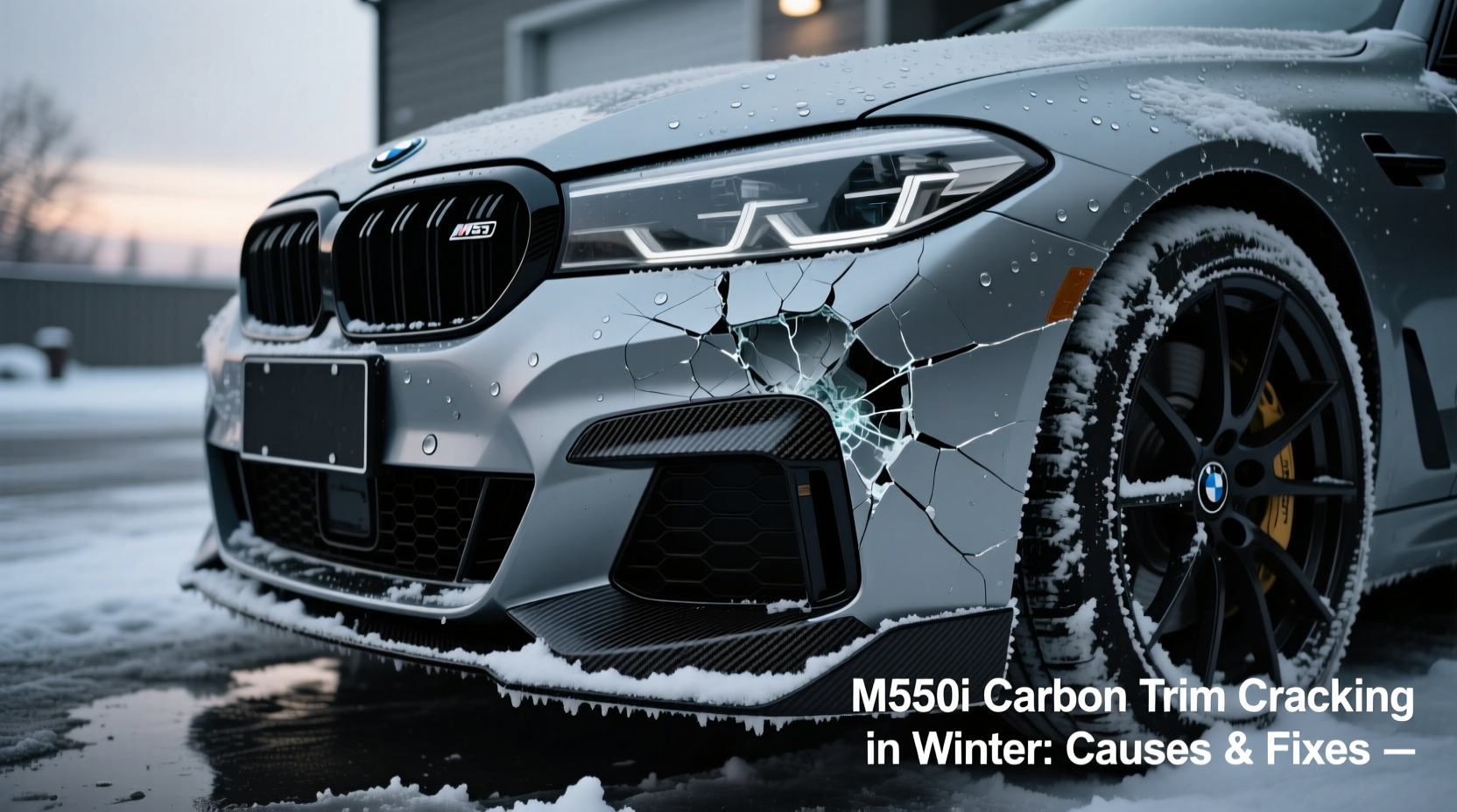 m550i carbon crack winter