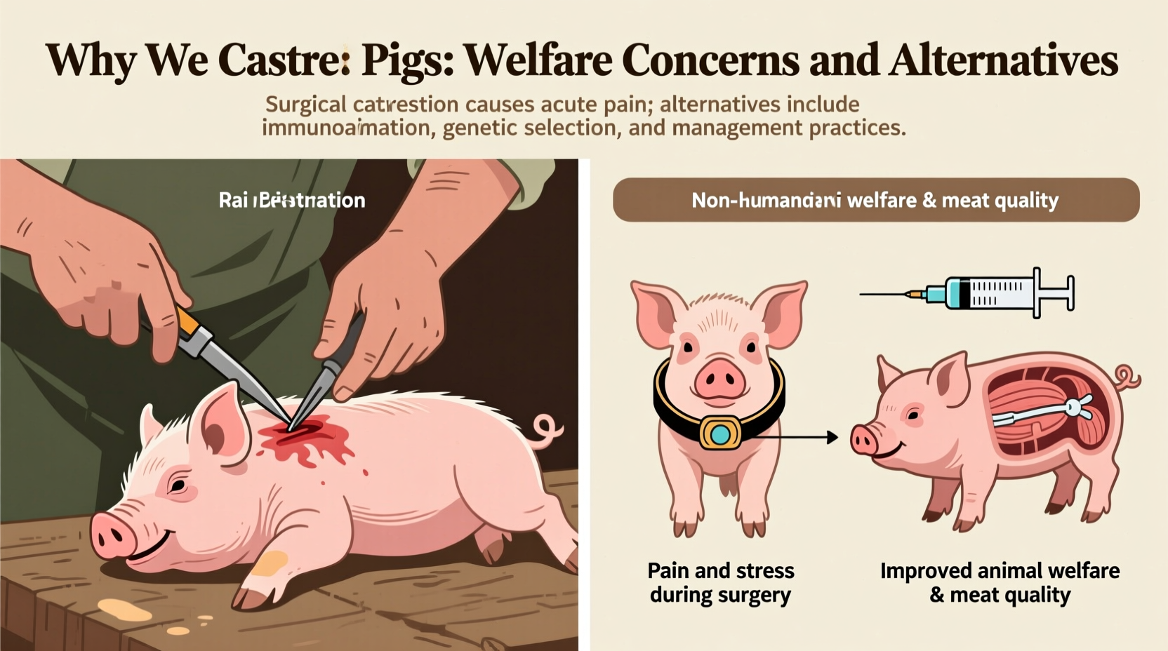 why castrate pigs reasons welfare concerns and alternatives
