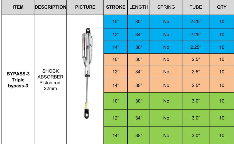 China factory price offroad gas shocks 14