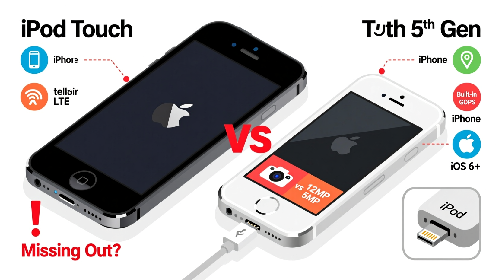 is the iphone 5 really worth it over the ipod touch 5th gen what are you missing out on