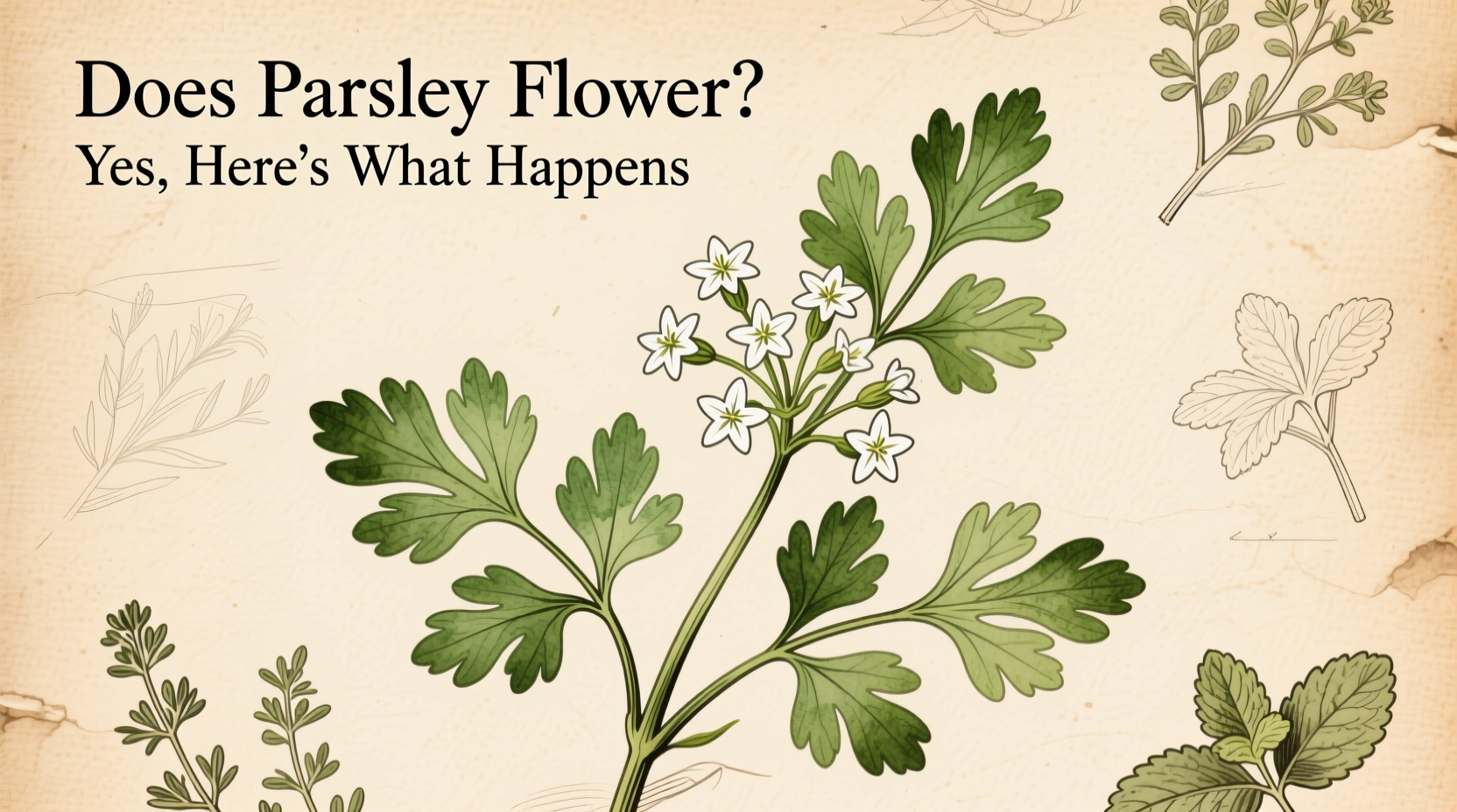 does parsley flower