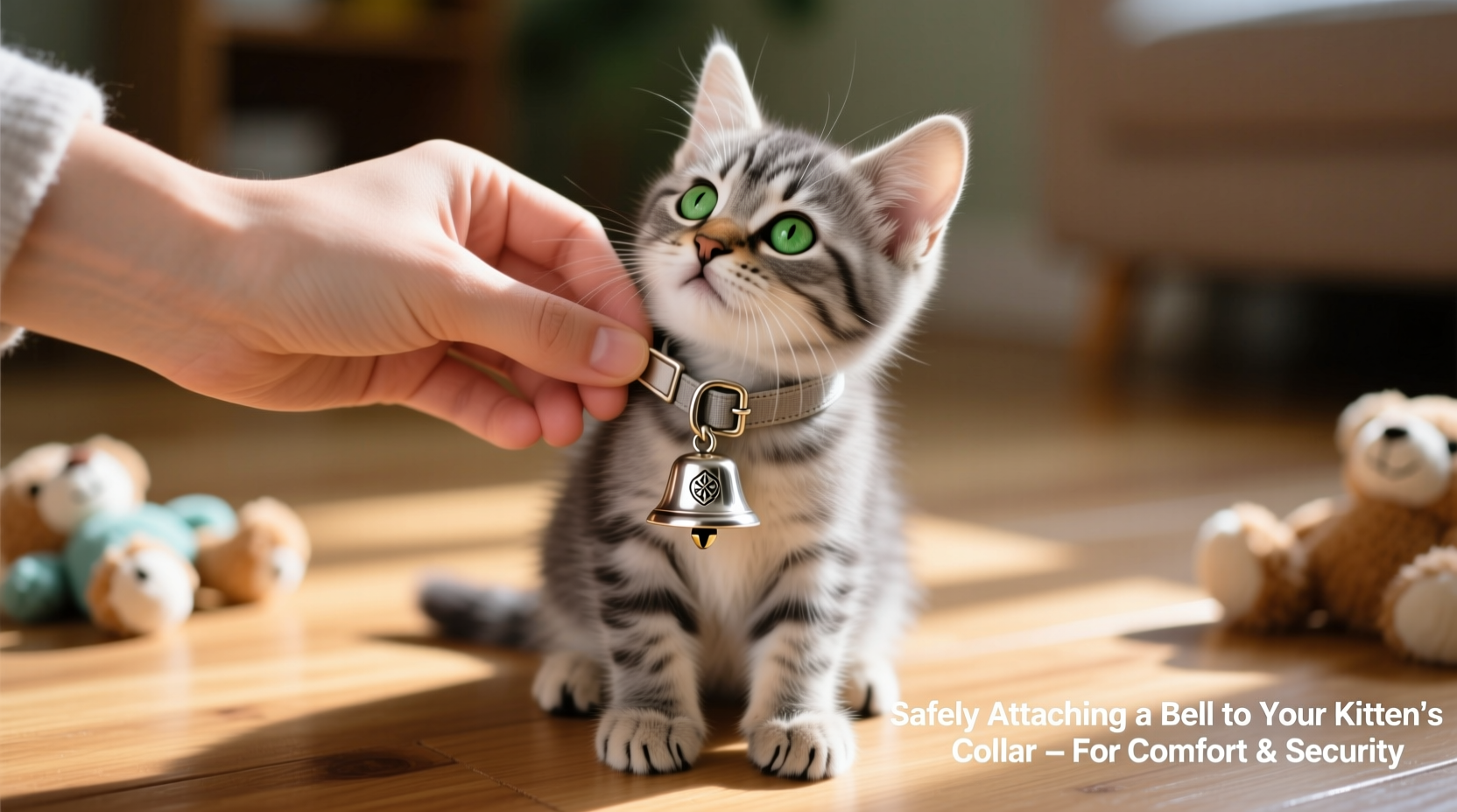 safely attaching a bell to your kittens collar tips for comfort and security