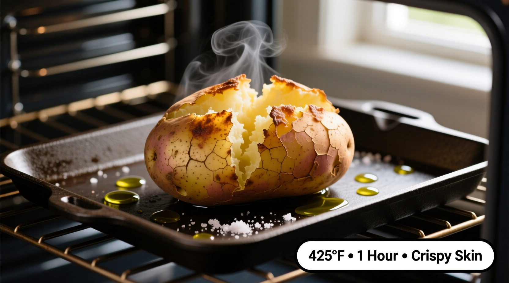 what temp do i bake a potato