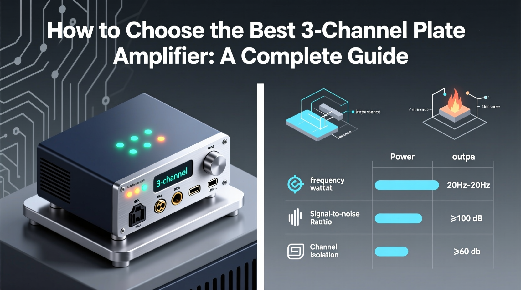 3 channel plate amplifier