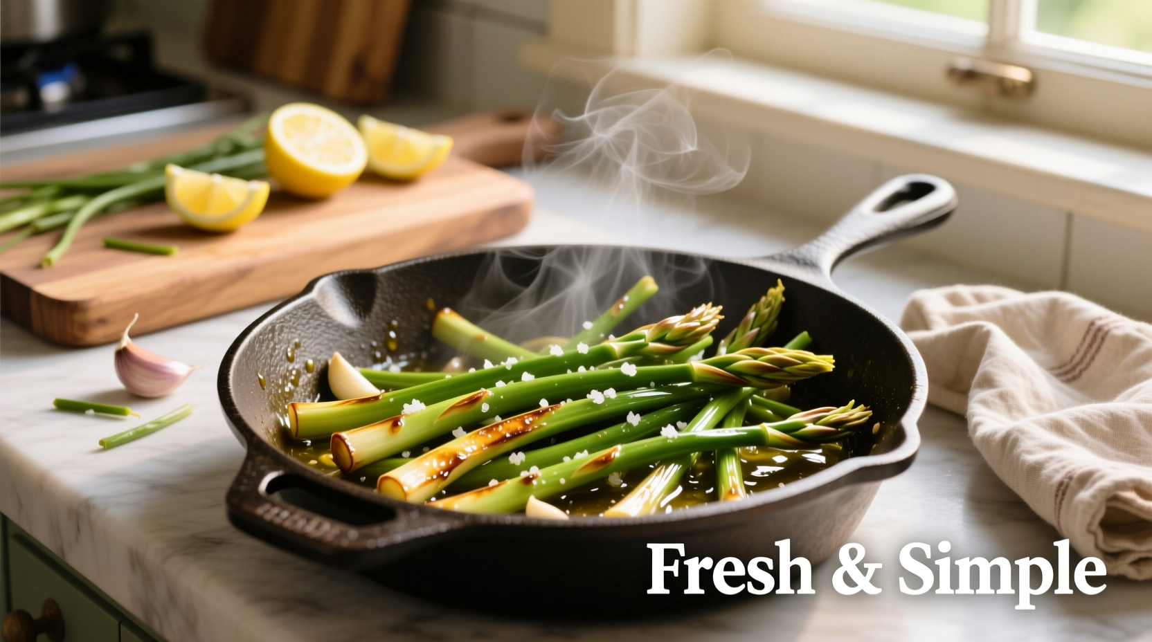 sauteed garlic scapes