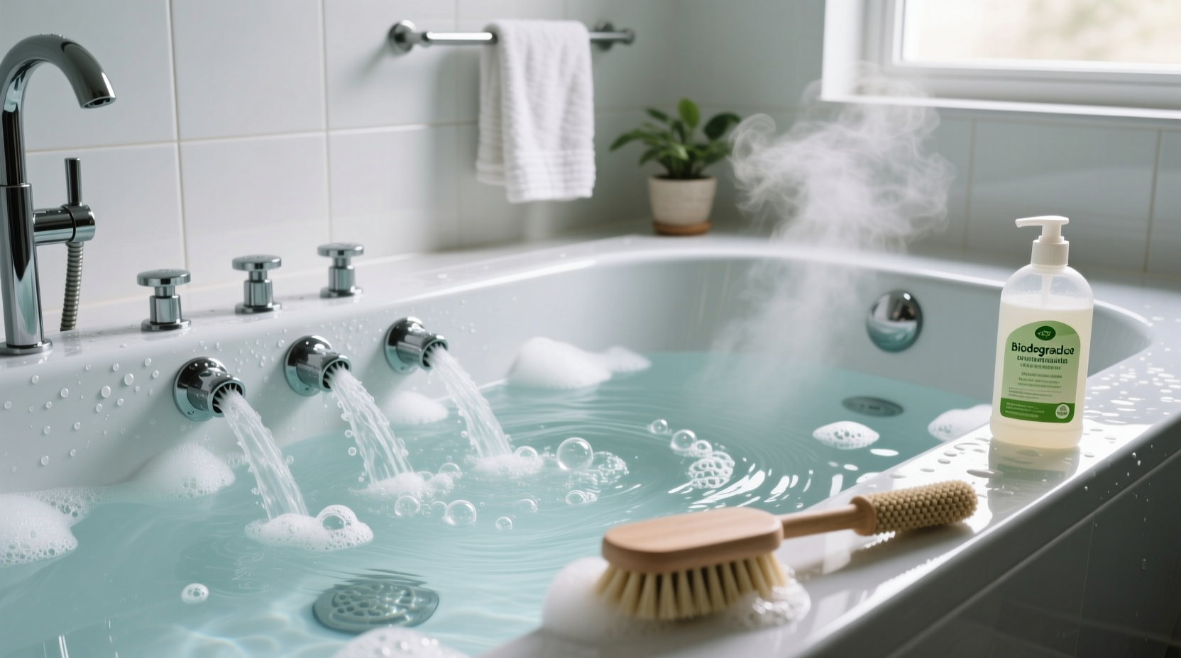 how to clean a whirlpool bathtub