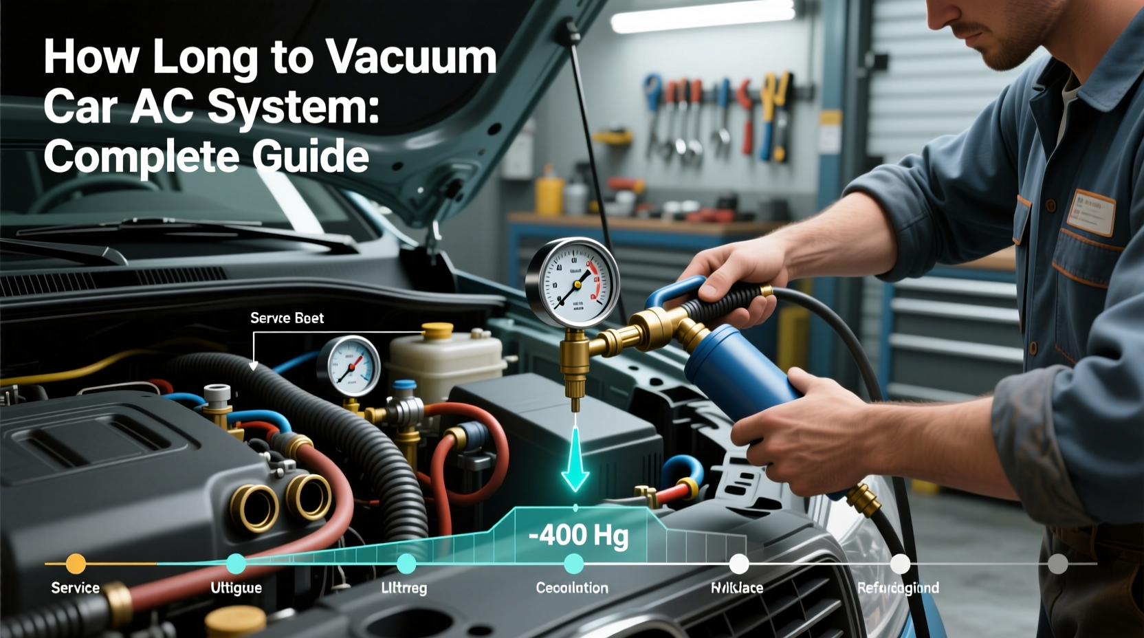 how long to vacuum car ac system