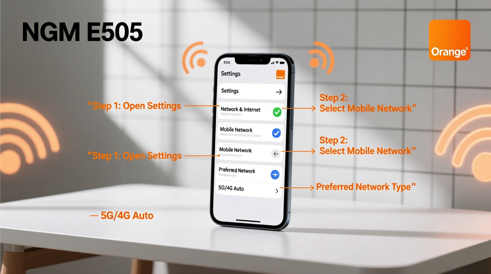 step by step guide to configuring your ngm e505 for optimal orange network connectivity