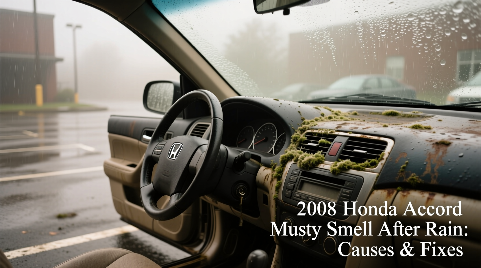 2008 accord musty smell rain
