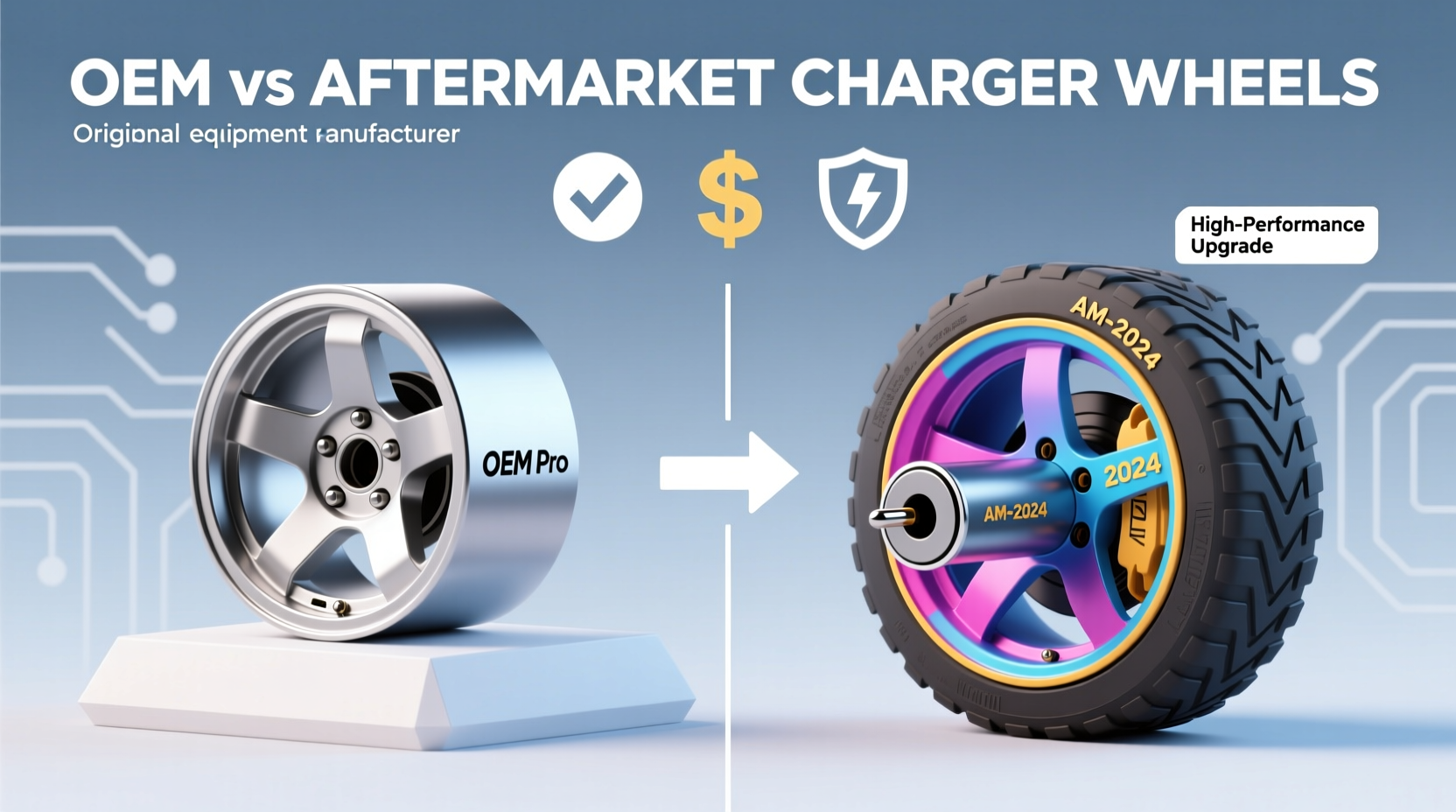 aftermarket vs oem charger wheel