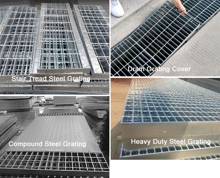Galvanized Stair Treads Steel Grating for Sale
