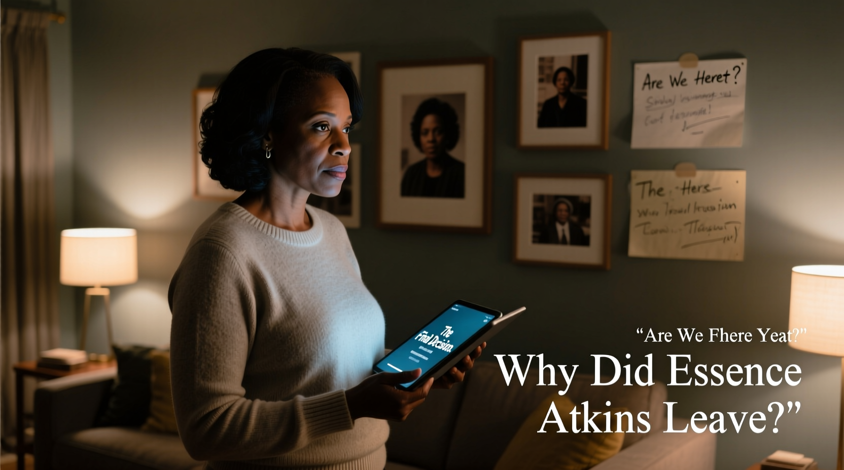 why did essence atkins leave are we there yet facts rumors