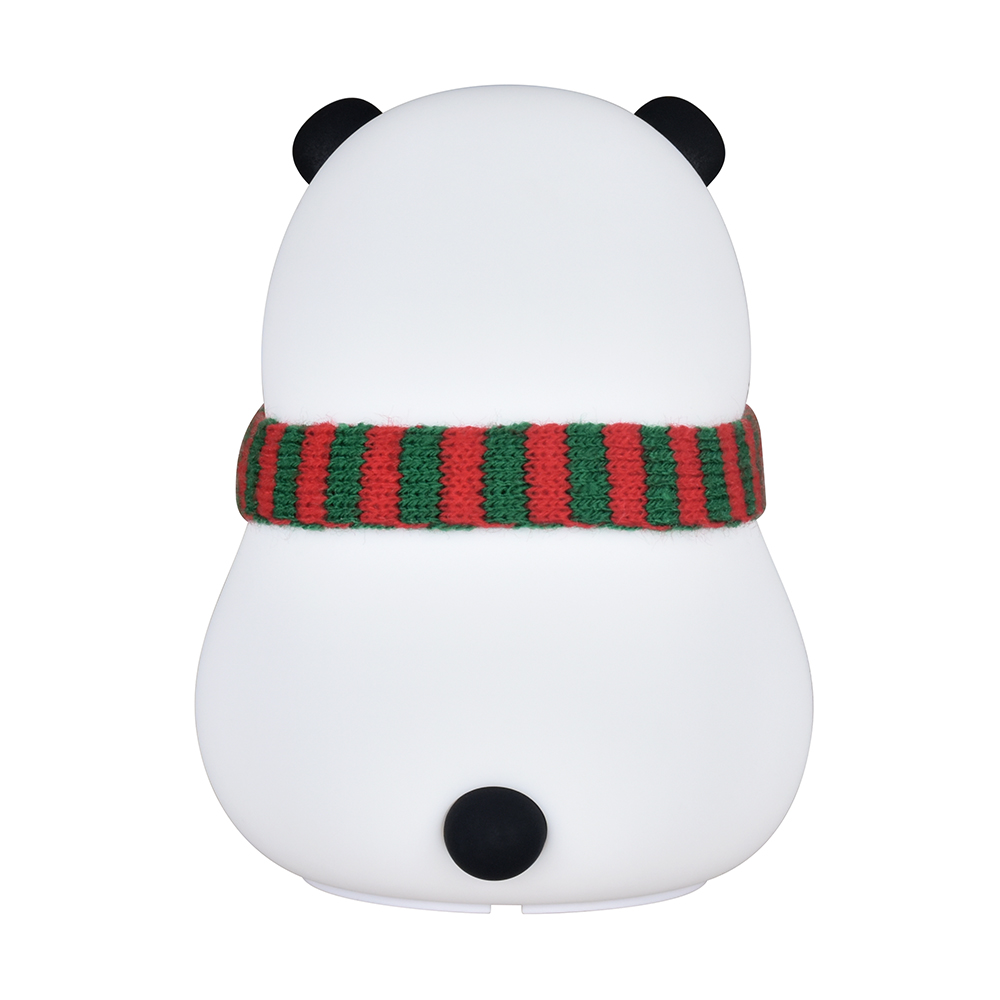Night Light for Kids, 7-Color Silicone Smiling Eyes Panda Nursery Lights, USB Rechargeable LED Lamp for Girls and Boys Bedrooms