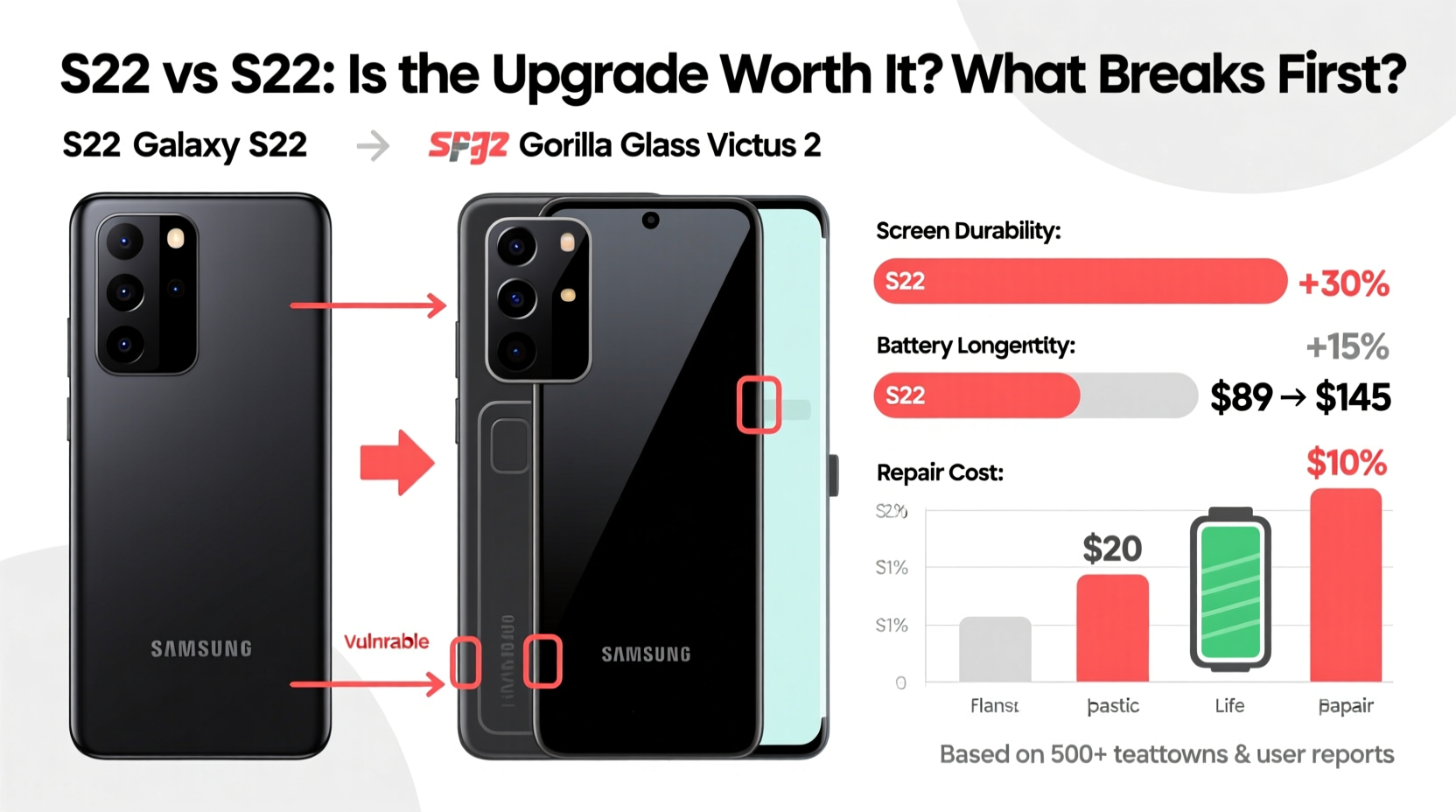 is upgrading from s20 to s22 samsung really worth it what breaks first