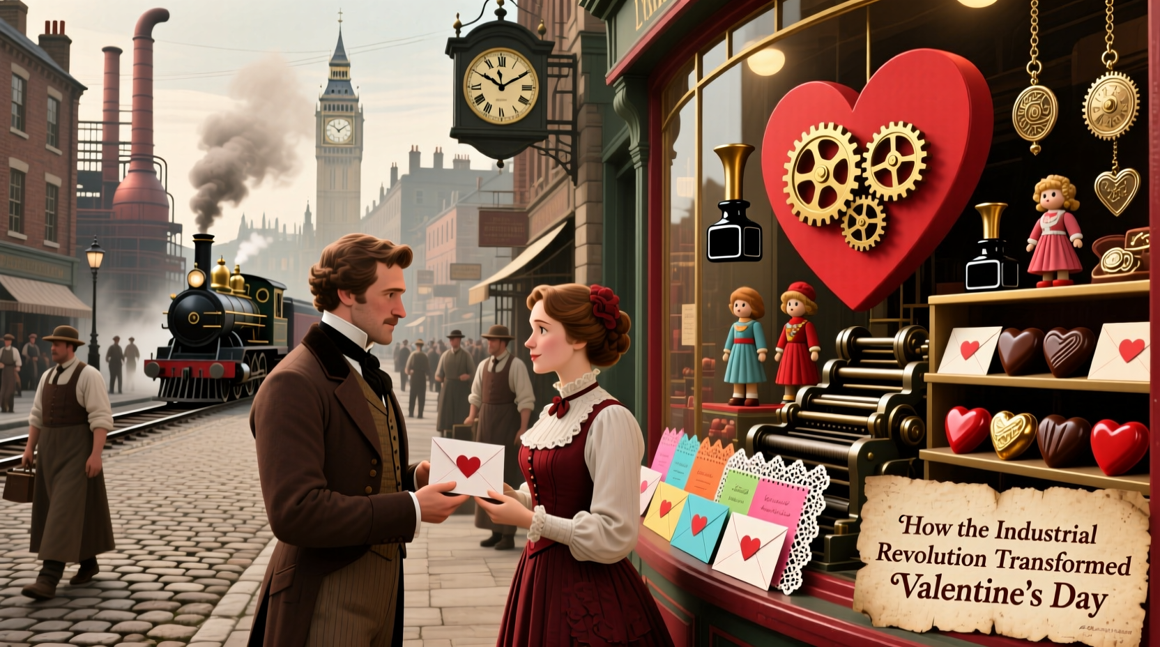 how did the industrial revolution impact valentines day