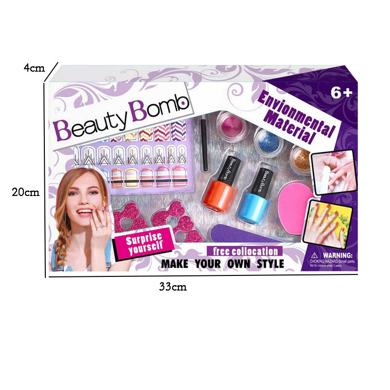 2020 popular DIY manicure set girl's gift beauty cosmetics Children's nail oil beauty play set toys for kids