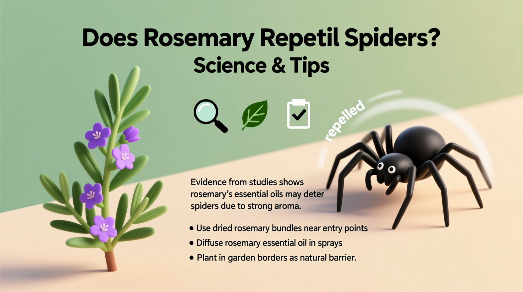 Does Rosemary Repel Spiders? Science & Tips