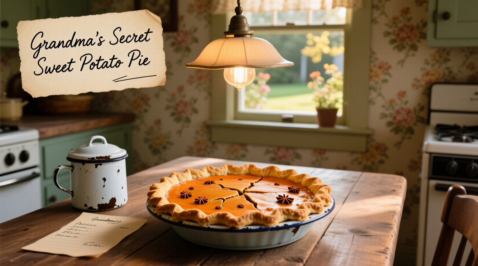 Grandma's Authentic Old Fashioned Sweet Potato Pie Recipe