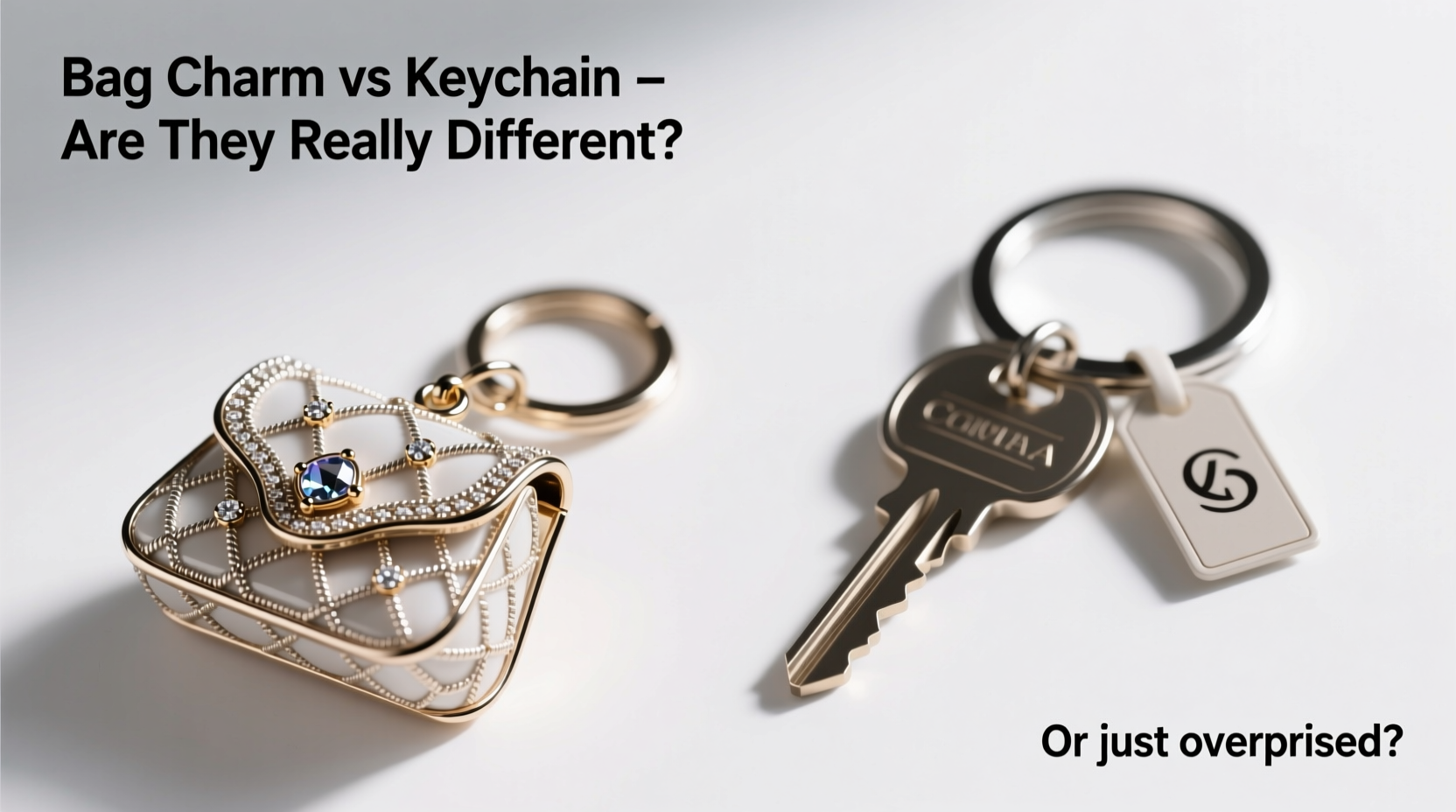 bag charm vs keychain are they really different or just overpriced keychains