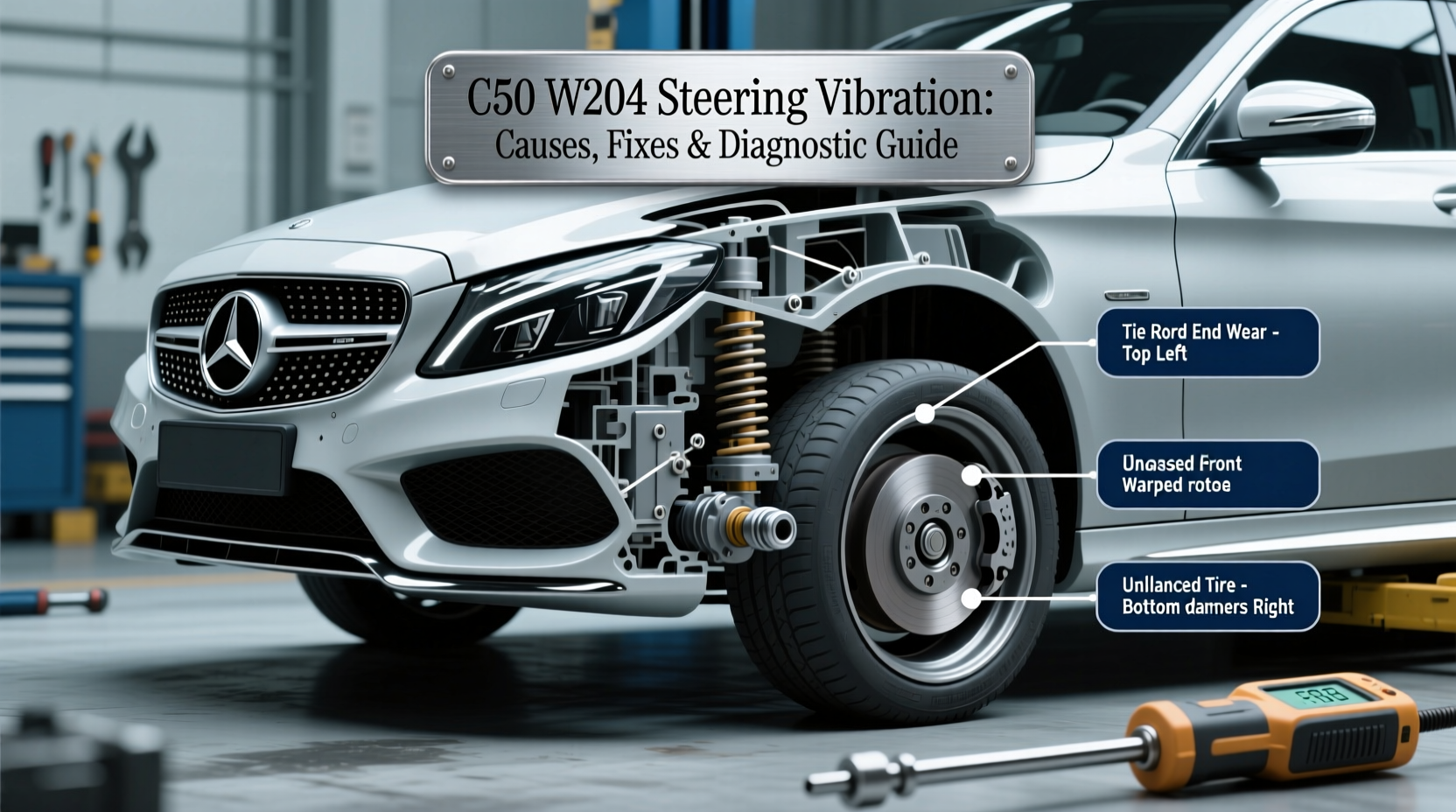 c250 w204 steering vibration