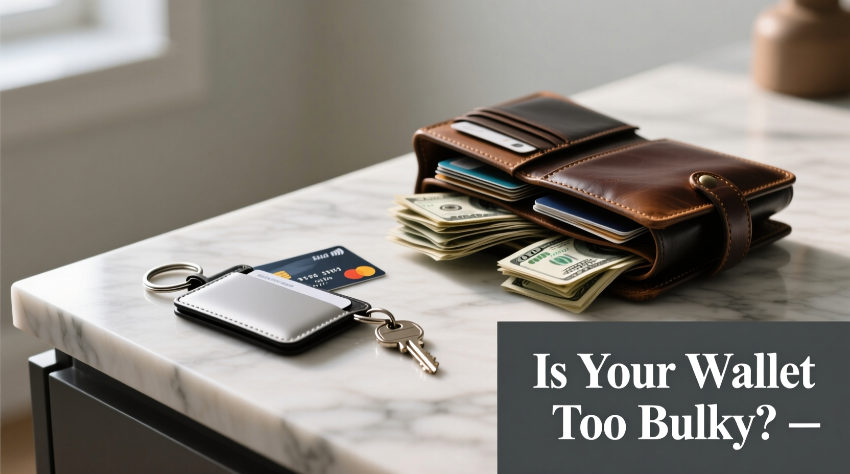 card holder keychain vs wallet is my big bulky wallet finally outdated