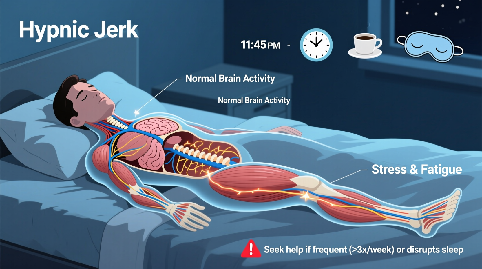 twitching before sleep why it happens when to worry