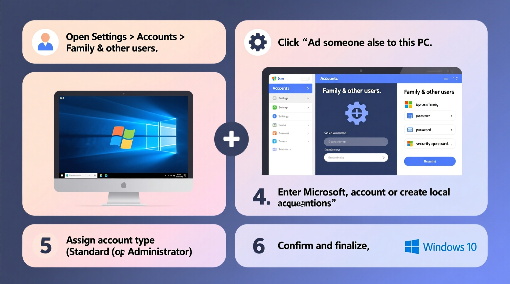 step by step guide to creating and managing new user accounts in windows 10