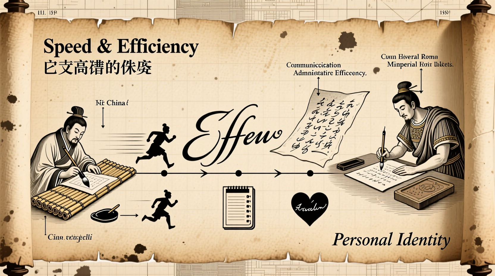 why was cursive writing invented history purpose explained