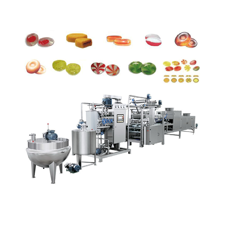 商业明胶果胶小果冻软糖糖果制造机糖果生产线软糖制作机