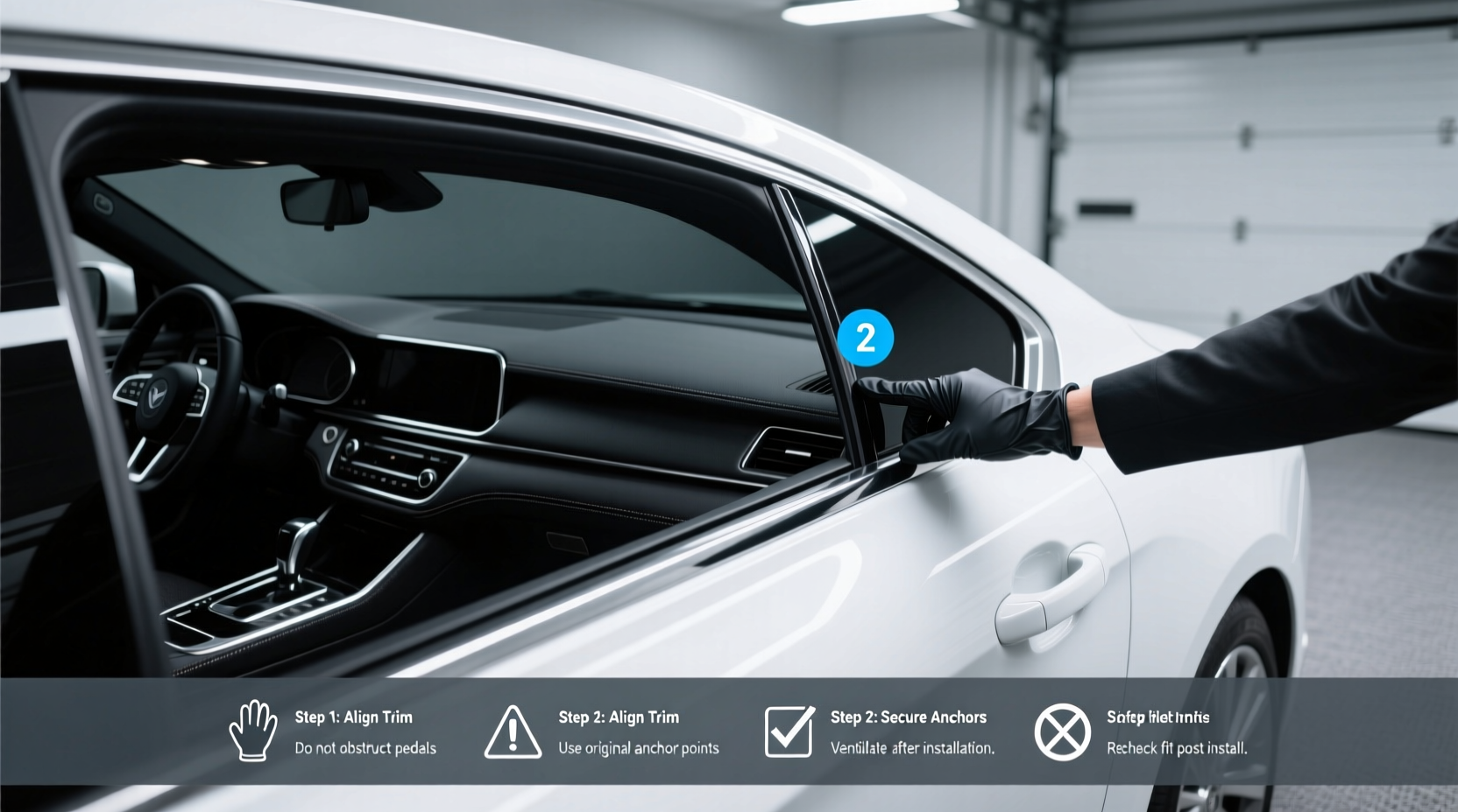 How to Choose Chrome to Black Tint Car Windows for White Cars