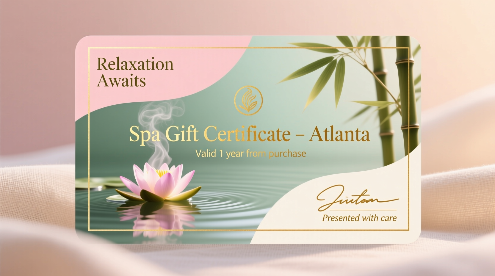 spa gift card atlanta relaxing gifts certificates