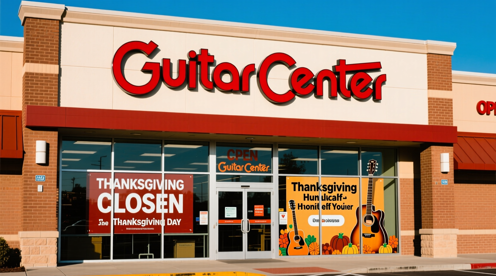 is guitar center open on thanksgiving