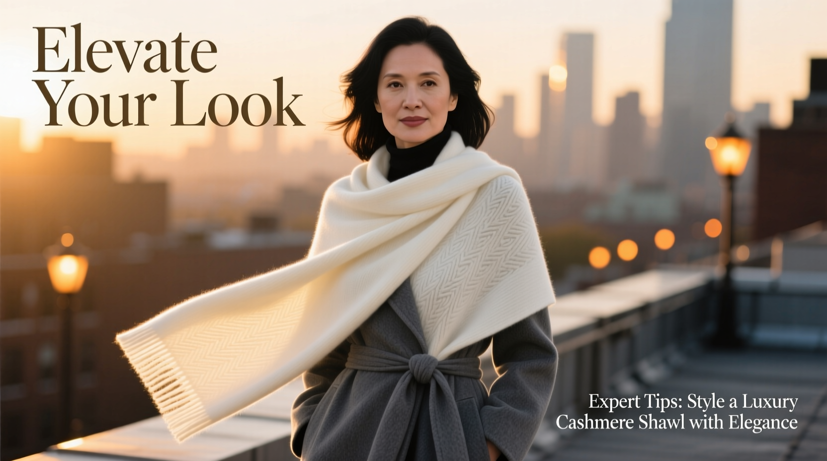 elevate your look expert tips on how to style a luxury cashmere scarf shawl with elegance