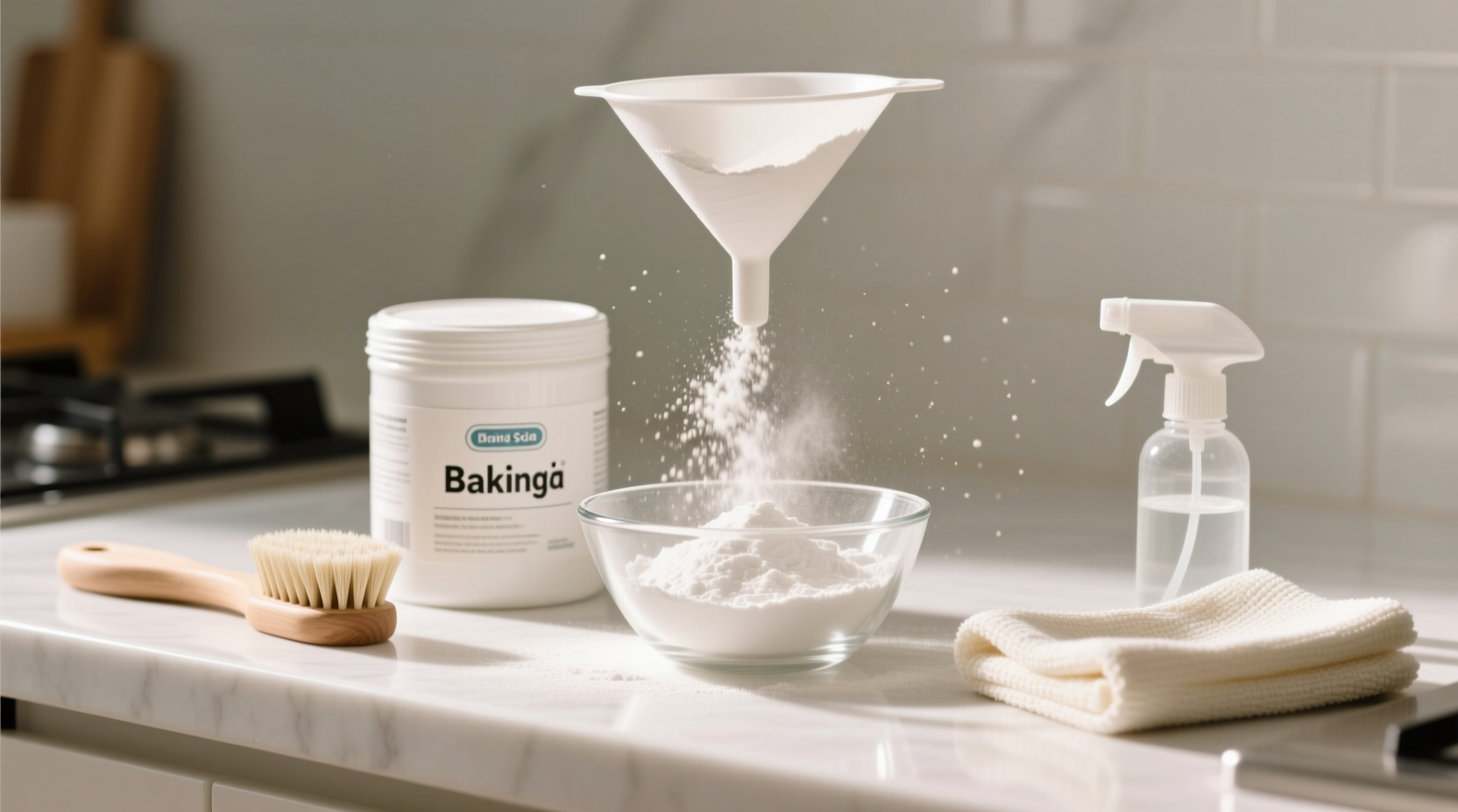 cleaning with baking soda