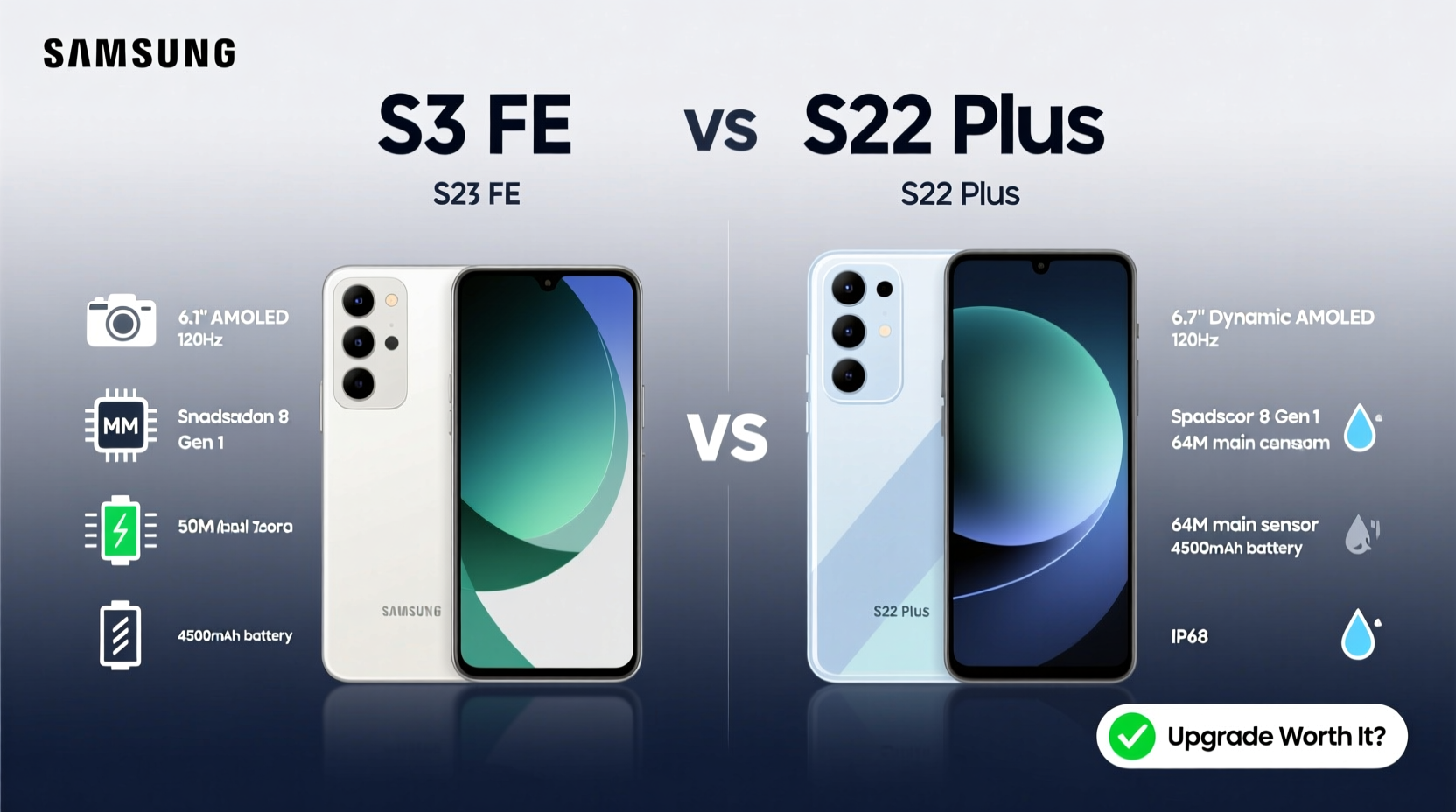 samsung s23 fe vs s22 plus is the newer fe model actually worth the upgrade