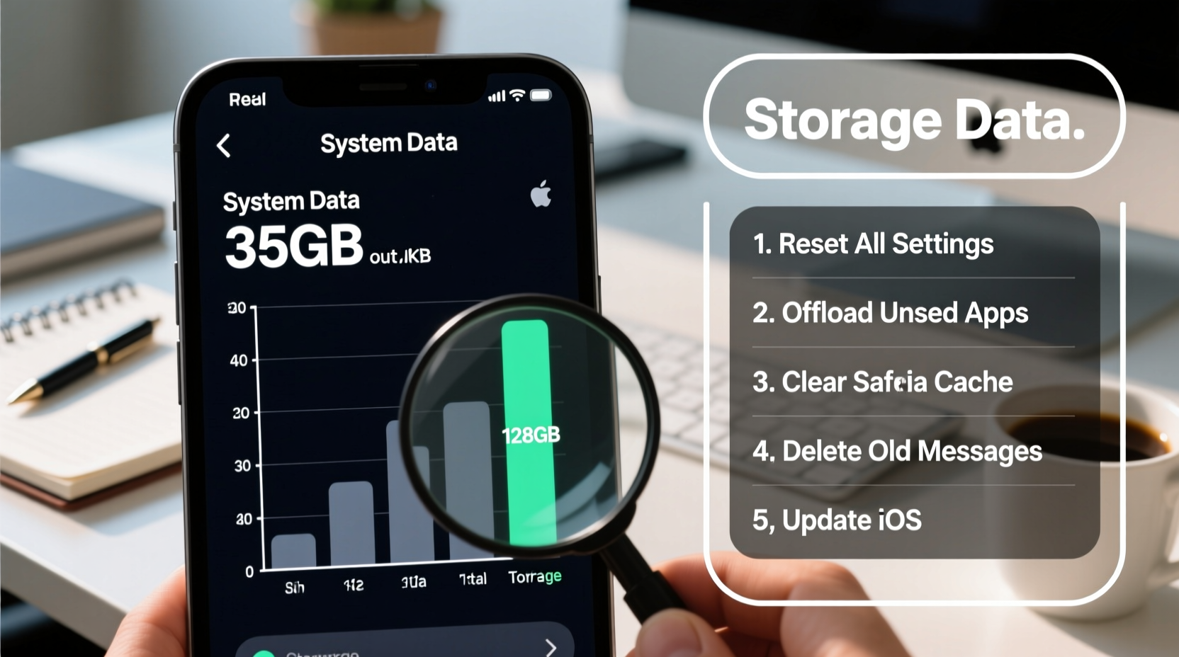 why is system data so high on iphone fixes storage tips