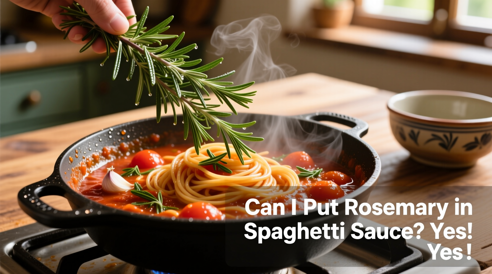 Can I Put Rosemary in Spaghetti Sauce? Yes!